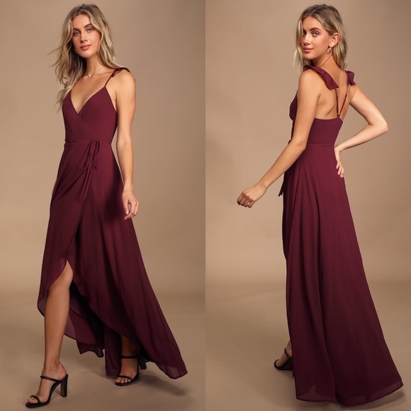 Lulus Dresses & Skirts - Lulu’s | Here’s To Us High Low Wrap Dress